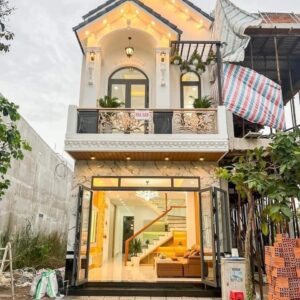 Mẫu nhà 1 trệt 1 lầu mái thái đẹp kết hợp cùng nội thất hiện đại