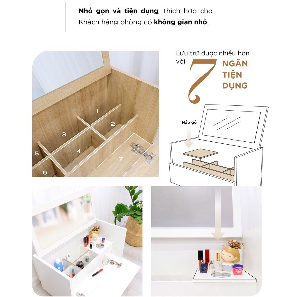 bàn trang điểm aimee dressingtable